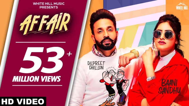 AFFAIR-LYRICS | Baani Sandhu -Dilpreet Dhillon |